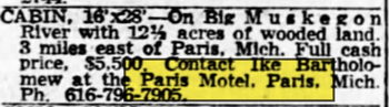 Paris Motel - Apr 1968 Ad
